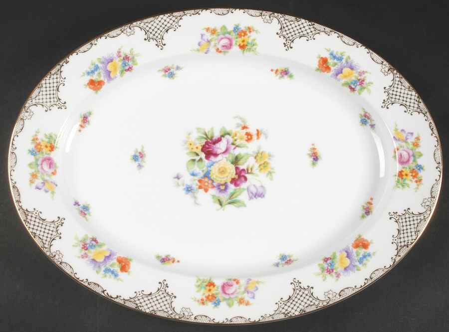 Larosa 16" Oval Serving Platter by Noritake-1