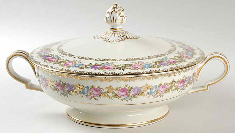 Lady Rose Round Covered Vegetable by Noritake-1
