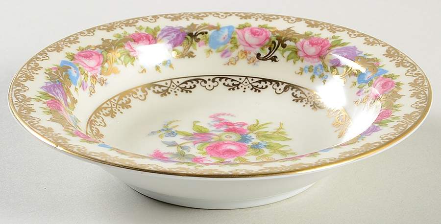Lady Rose Rim Fruit/Dessert (Sauce) Bowl by Noritake-1