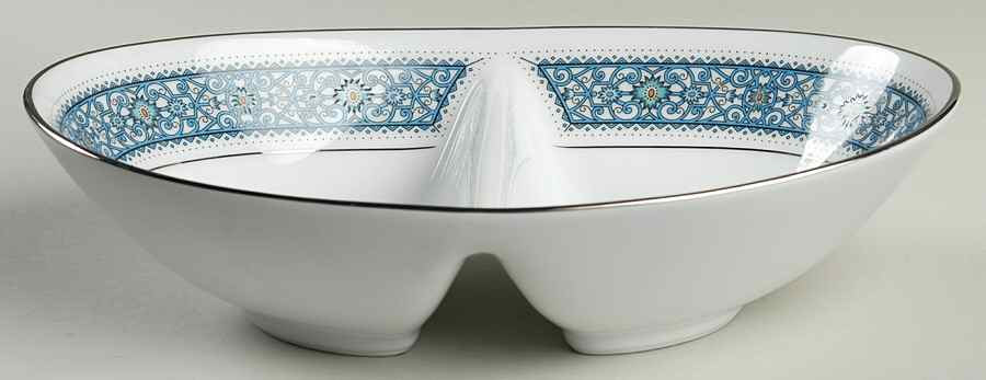 Larue 10" Oval Divided Vegetable Bowl by Noritake-1