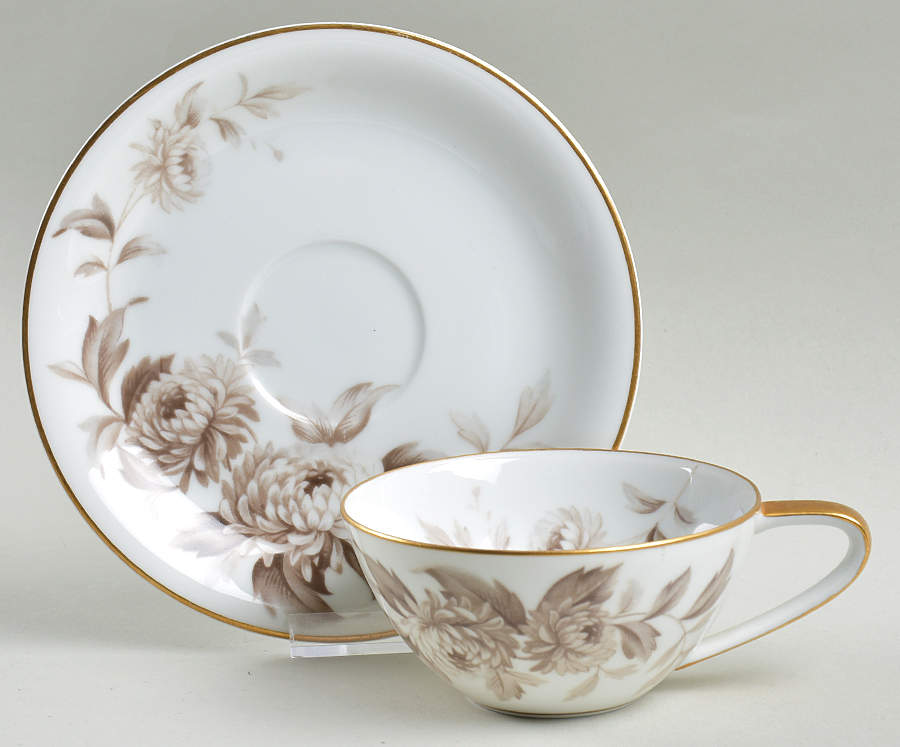 Lasalle Flat Cup & Saucer Set by Noritake-1