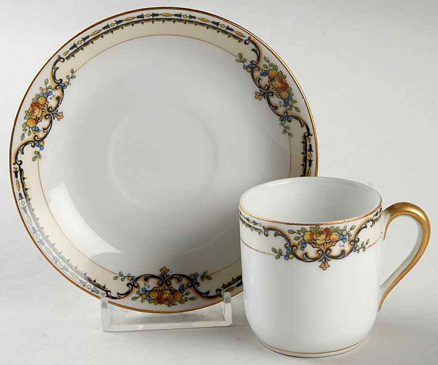 Lasalle Flat Demitasse Cup & Saucer Set by Noritake-1