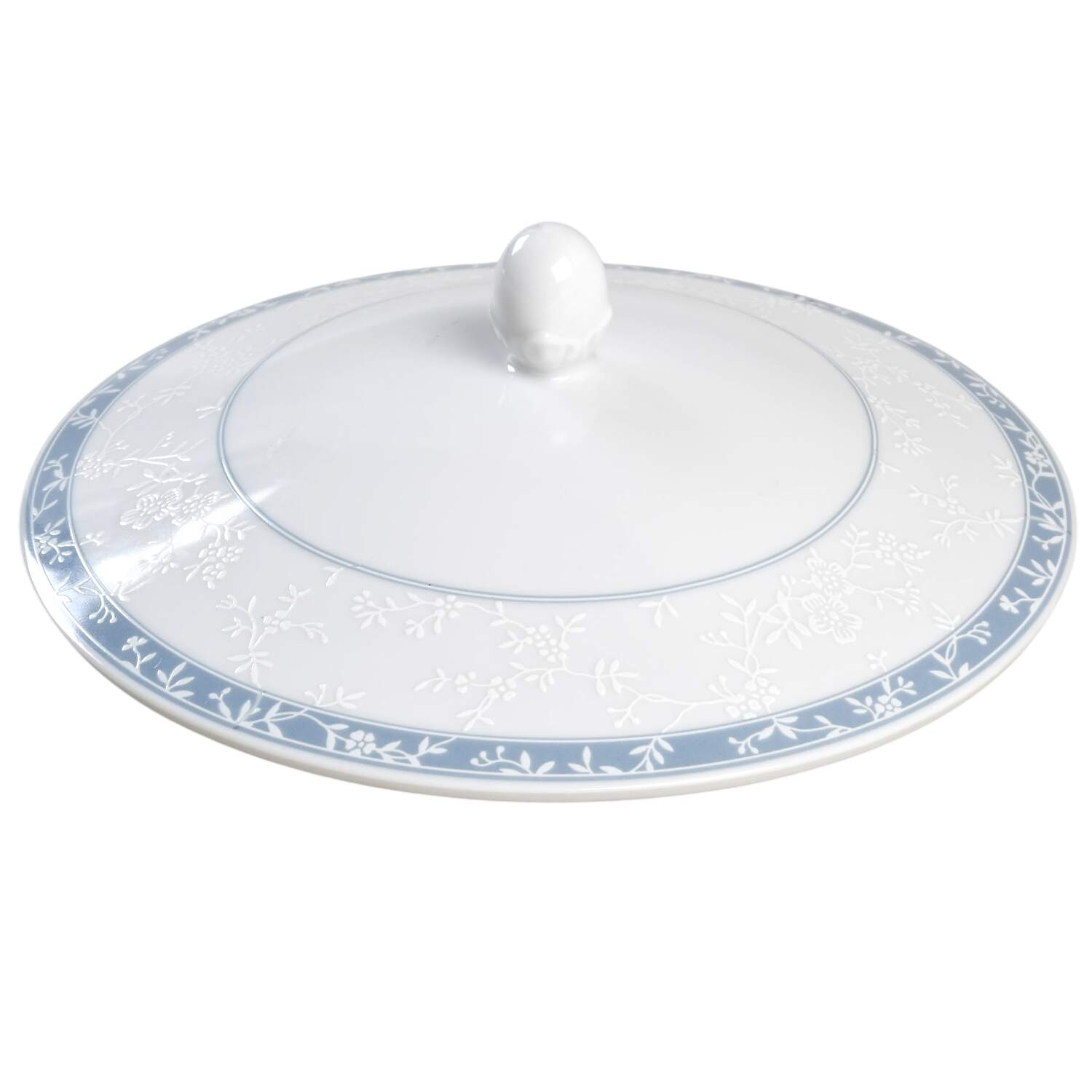 Lace Shadow Lid for Round Vegetable by Noritake-1