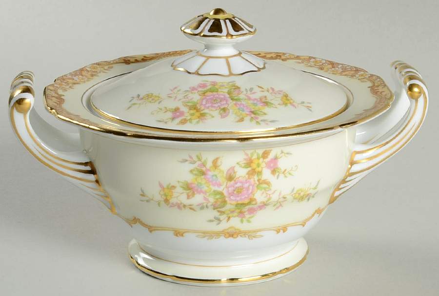 Latona Sugar Bowl & Lid by Noritake-1