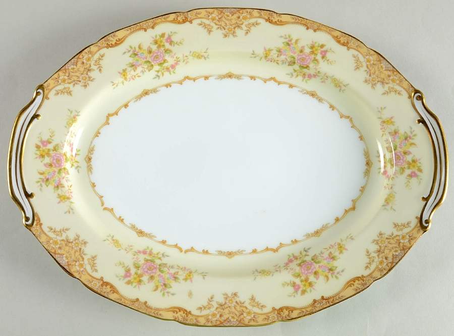 Latona 13" Oval Serving Platter by Noritake-1