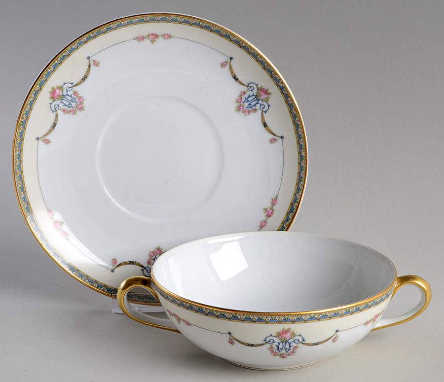 Laureate Flat Cream Soup & Saucer Set by Noritake-1