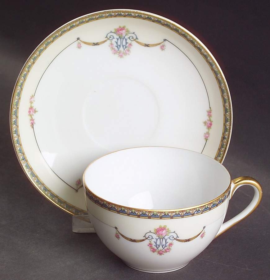 Laureate Flat Cup & Saucer Set by Noritake-1