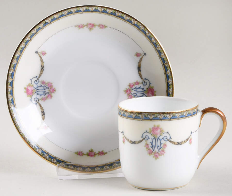 Laureate Flat Demitasse Cup & Saucer Set by Noritake-1