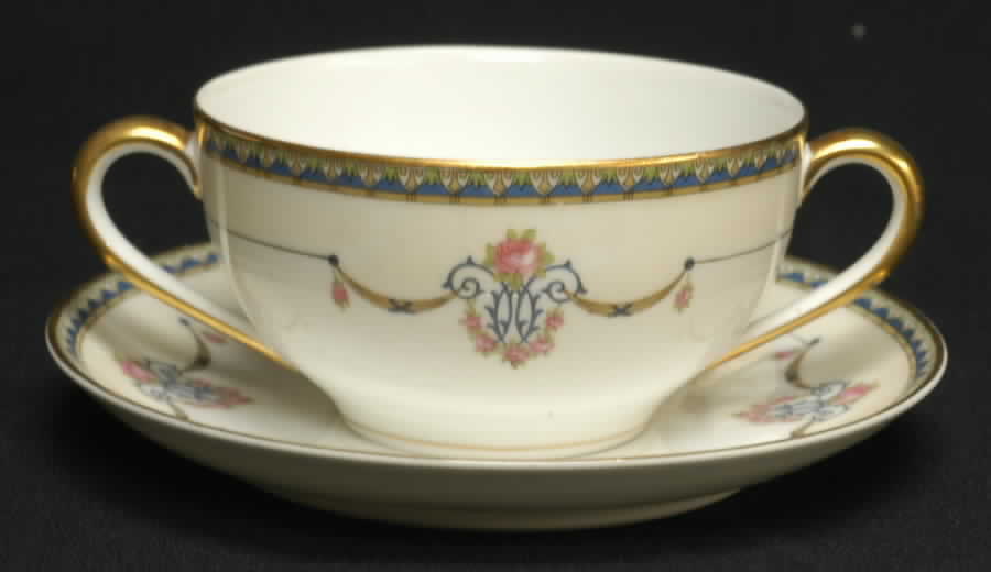 Laureate Flat Bouillon Cup & Saucer by Noritake-1