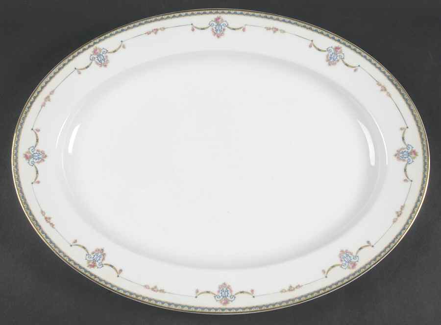 Laureate 16" Oval Serving Platter by Noritake-1