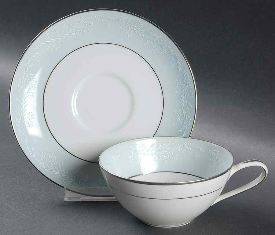 Laureate Flat Cup & Saucer Set by Noritake-1
