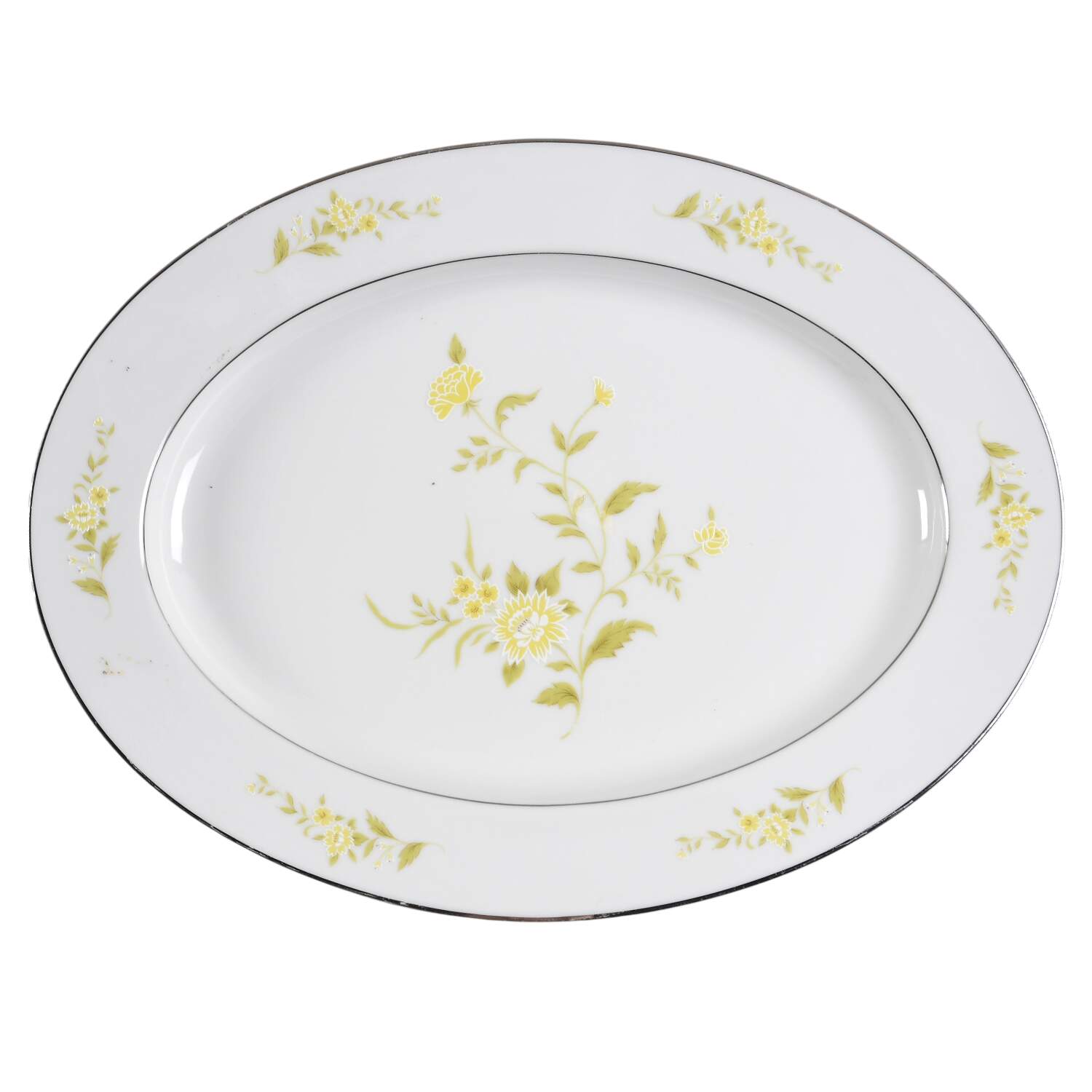 Laura 13" Oval Serving Platter by Noritake-1