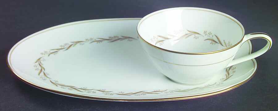 Laurel (5903) Snack Plate & Cup Set by Noritake-1