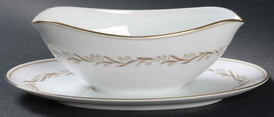 Laurel (5903) Gravy Boat with Attached Underplate by Noritake-1