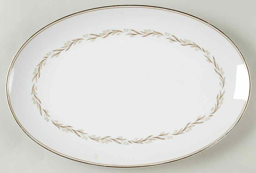 Laurel (5903) 14" Oval Serving Platter by Noritake-1