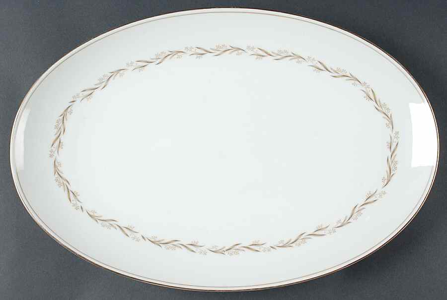 Laurel (5903) 16" Oval Serving Platter by Noritake-1