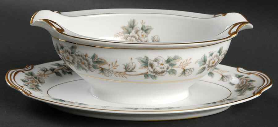 Laurette Gravy Boat with Attached Underplate by Noritake-1