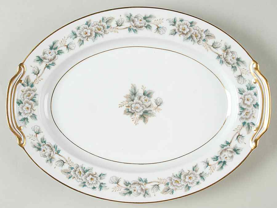 Laurette 12" Oval Serving Platter by Noritake-1