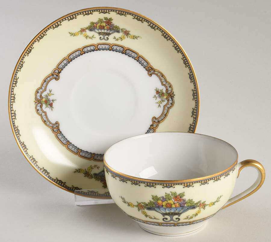 Lautana Flat Cup & Saucer Set by Noritake-1