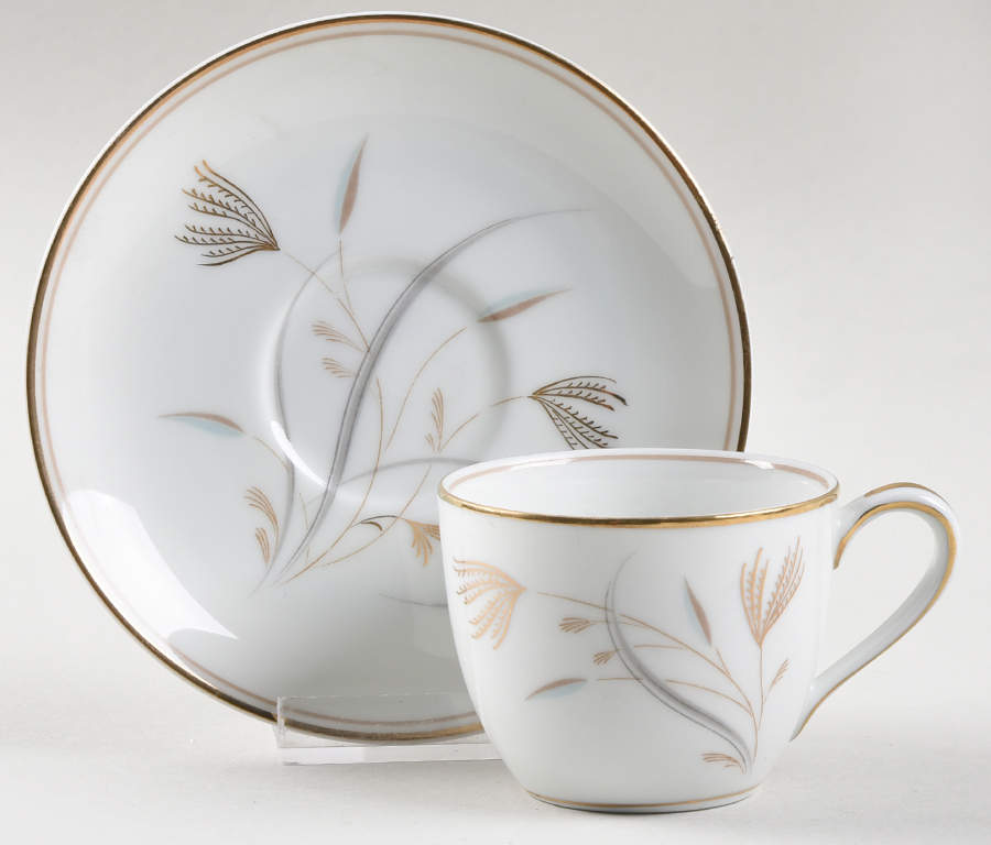 Laverne Flat Demitasse Cup & Saucer Set by Noritake-1
