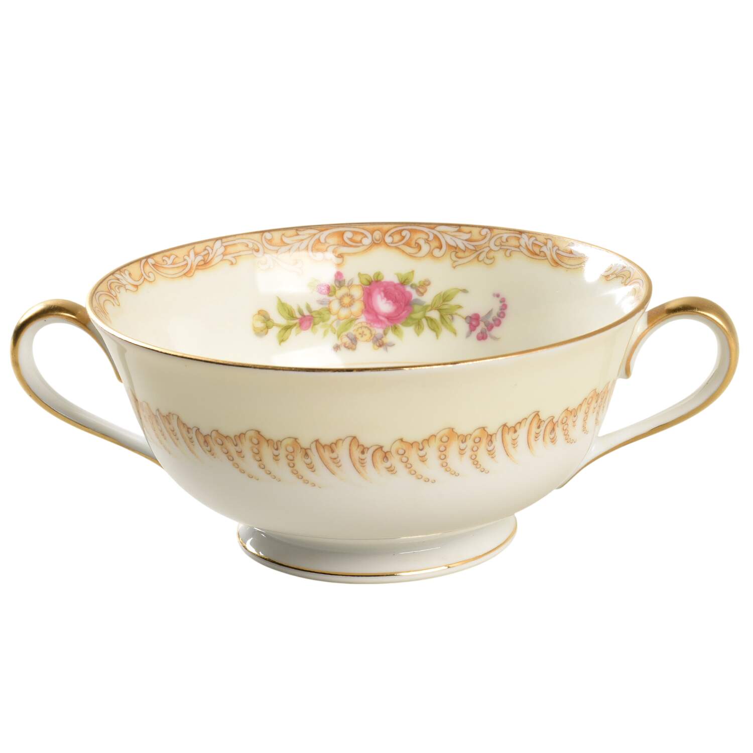 Lavegas Footed Cream Soup Bowl by Noritake-1