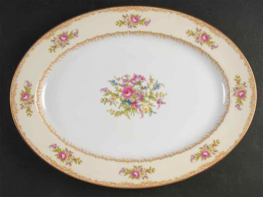 Lavegas 16" Oval Serving Platter by Noritake-1