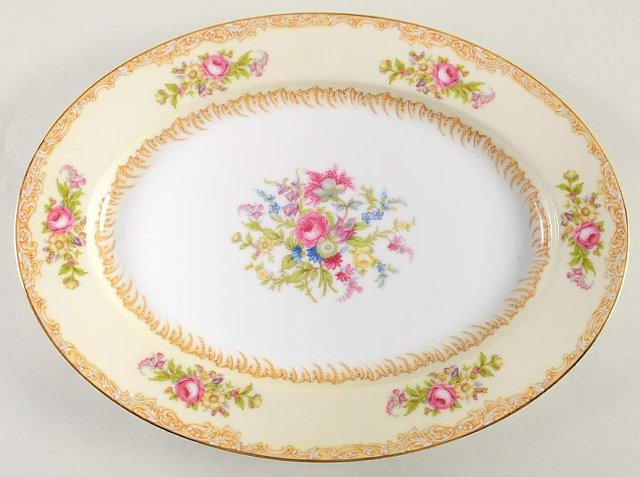 Lavegas 11" Oval Serving Platter by Noritake-1