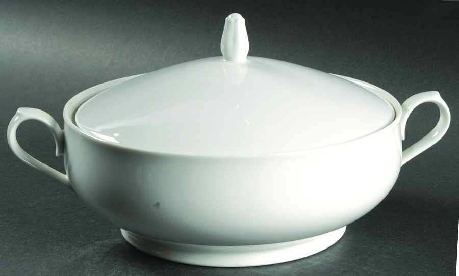 Lace White Round Covered Vegetable by Noritake-1