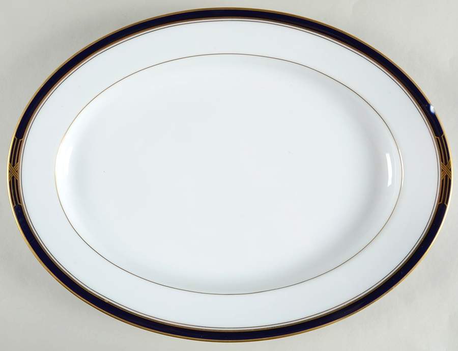 Lake Worth 16" Oval Serving Platter by Noritake-1
