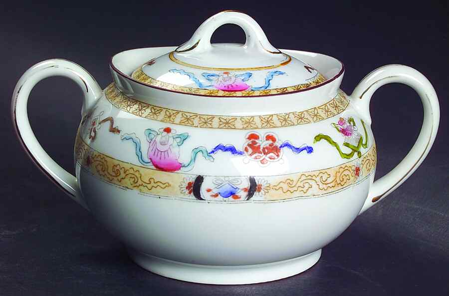 Lazarre Sugar Bowl & Lid by Noritake-1