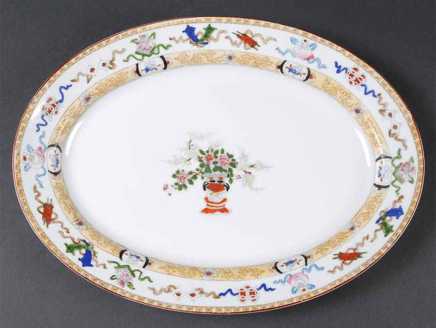 Lazarre 14" Oval Serving Platter by Noritake-1