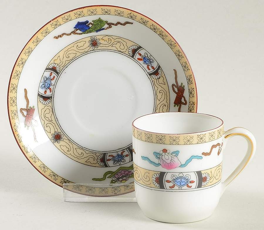 Lazarre Flat Demitasse Cup & Saucer Set by Noritake-1