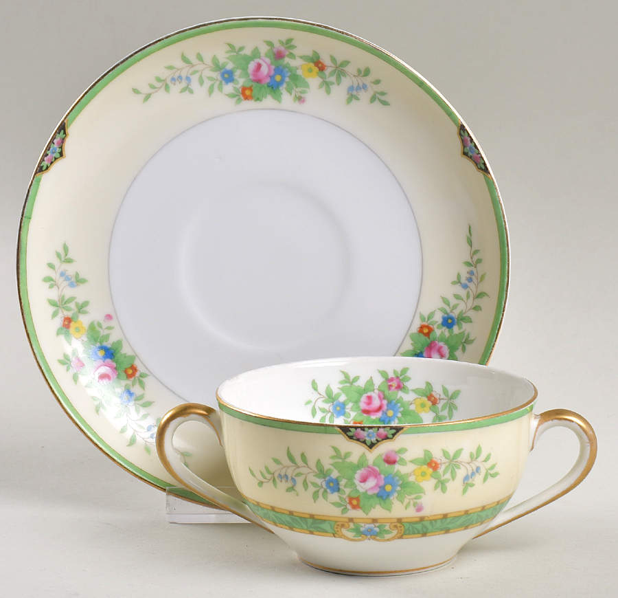 Leandro Flat Bouillon Cup & Saucer by Noritake-1