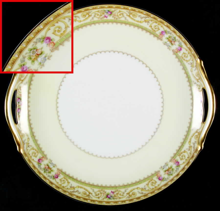 Lebrun Handled Cake Plate by Noritake-1