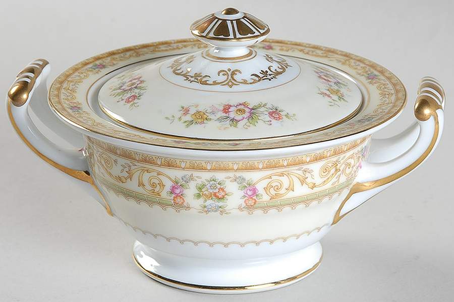 Lebrun Sugar Bowl & Lid by Noritake-1
