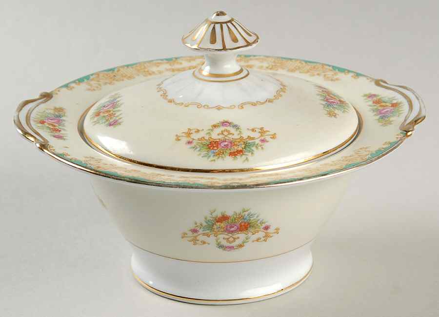 Lelda Sugar Bowl & Lid by Noritake-1