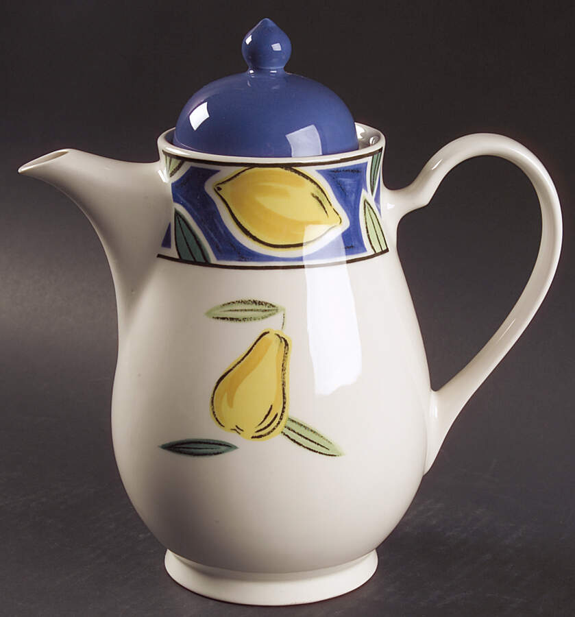 Lemonique Tea/Coffee Pot & Lid by Noritake-1