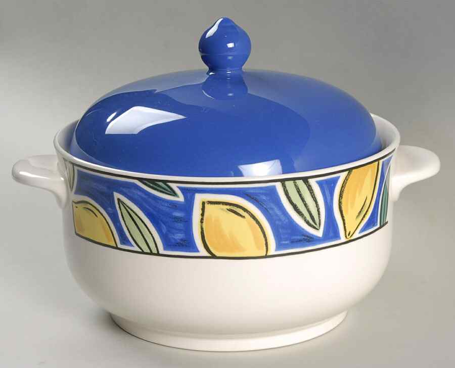 Lemonique 2 Qt Round Covered Casserole by Noritake-1
