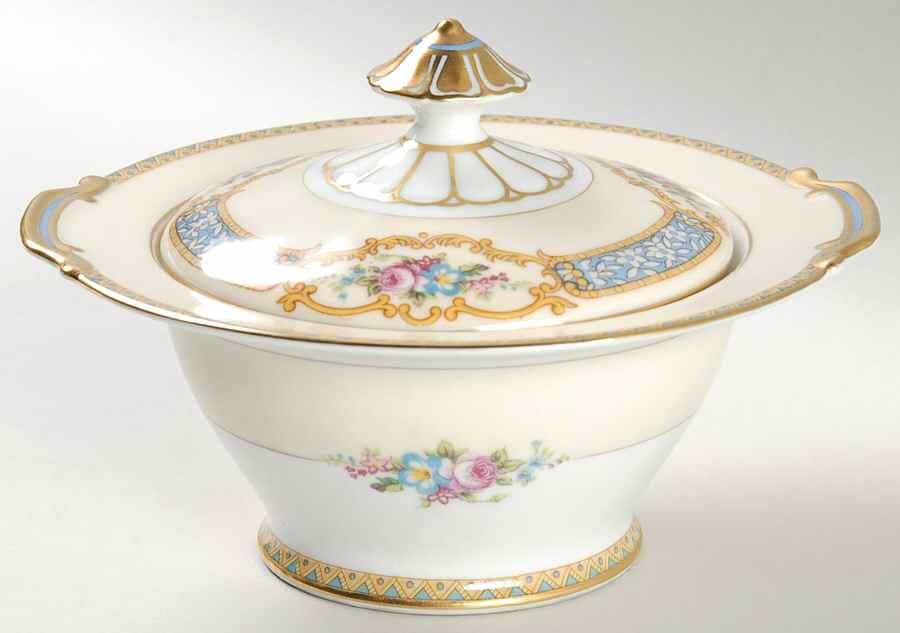 Lenore Sugar Bowl & Lid by Noritake-1