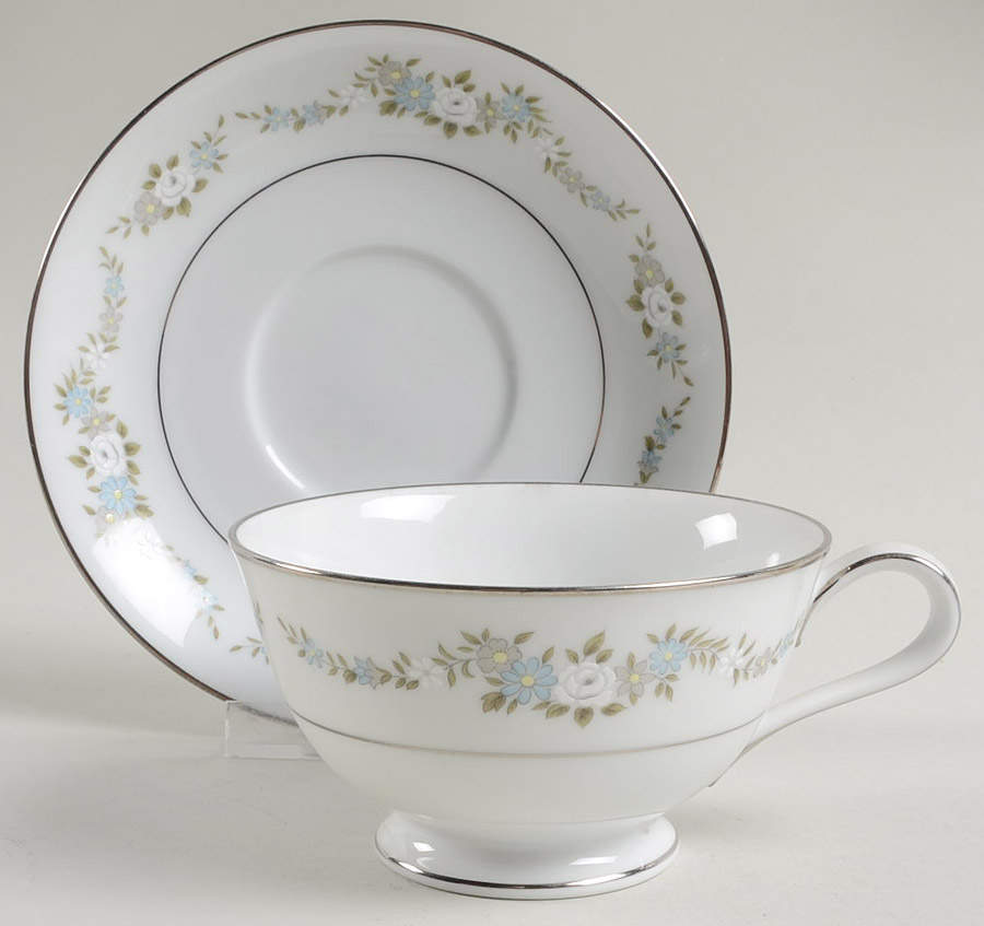 Leonore Footed Cup & Saucer Set by Noritake-1