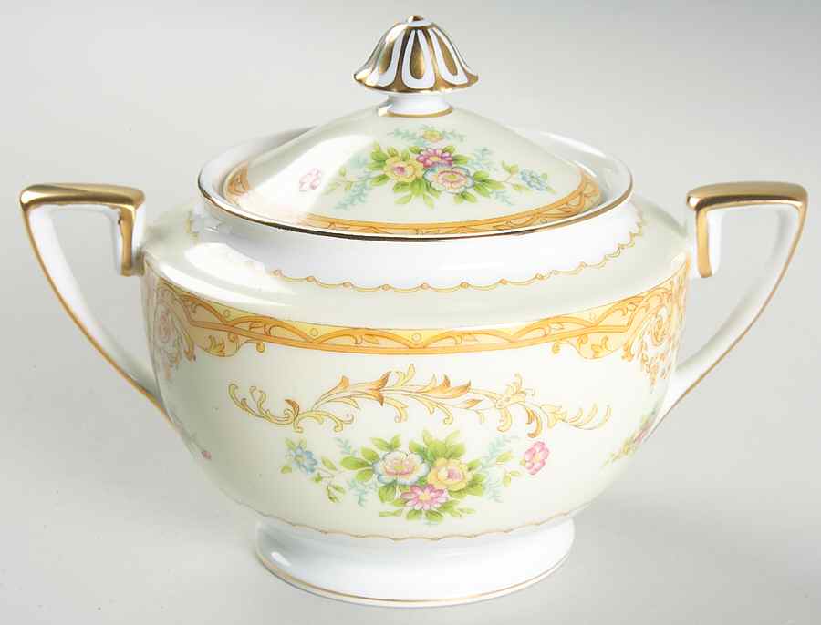 Leona Sugar Bowl & Lid by Noritake-1