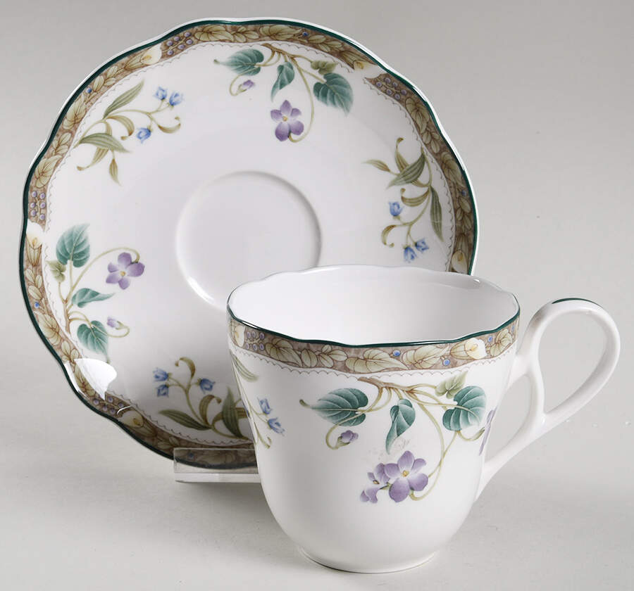 Le Parc Flat Cup & Saucer Set by Noritake-1