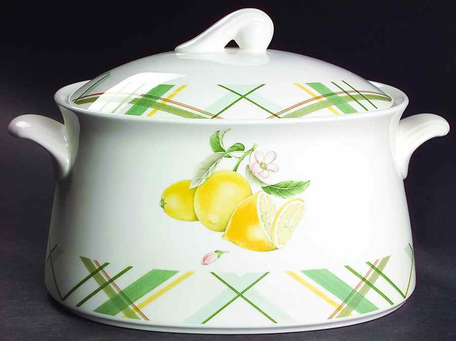 Lemonade Sky Oval Covered Vegetable by Noritake-1
