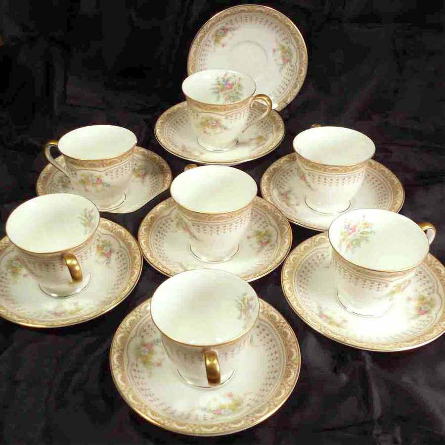 Leslie Footed Demitasse Cup & Saucer Set by Noritake-1