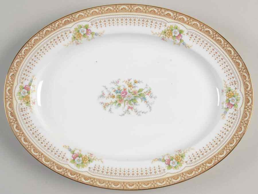Leslie 11" Oval Serving Platter by Noritake-1