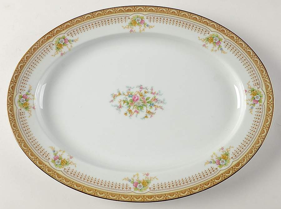 Leslie 16" Oval Serving Platter by Noritake-1