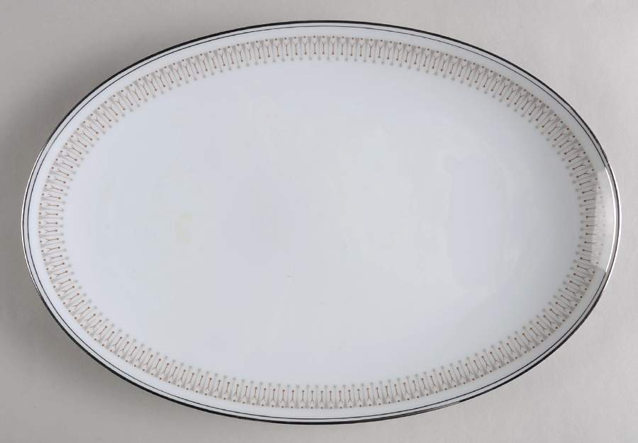 Leslie 12" Oval Serving Platter by Noritake-1