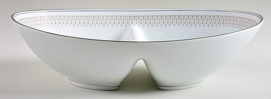 Leslie 10" Oval Divided Vegetable Bowl by Noritake-1