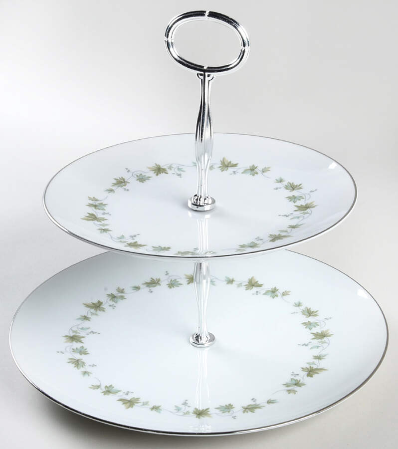 Lexington 6 5/8"-10"  2 Tiered Serving Tray (Dp, Sp) HC by Noritake-1