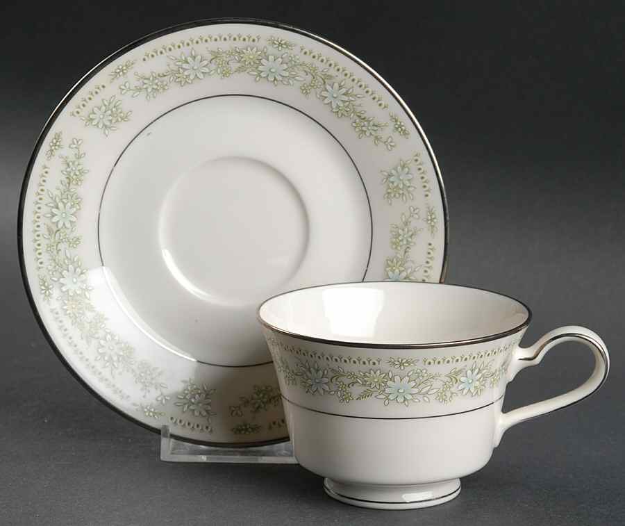 Lexine Footed Cup & Saucer Set by Noritake-1